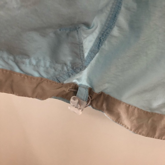 Columbia Light Sky Blue Hooded Wind Breaker sz. L - Picture 5 of 6